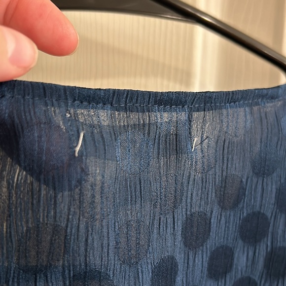 Size S - Max Studio, Dark Teal V Neck Blouse - Picture 5 of 8